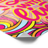 Dream zonder angst en liefde zonder grenzen! poster (Hoek)