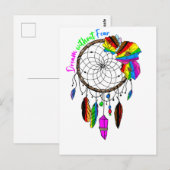 Dream zonder angst - LGBTQ+ Dream Catcher Briefkaart (Voorkant / Achterkant)