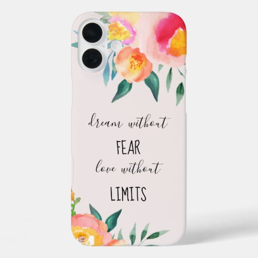 Dream zonder angst liefde zonder grenzen Case-Mate iPhone case (Achterkant)