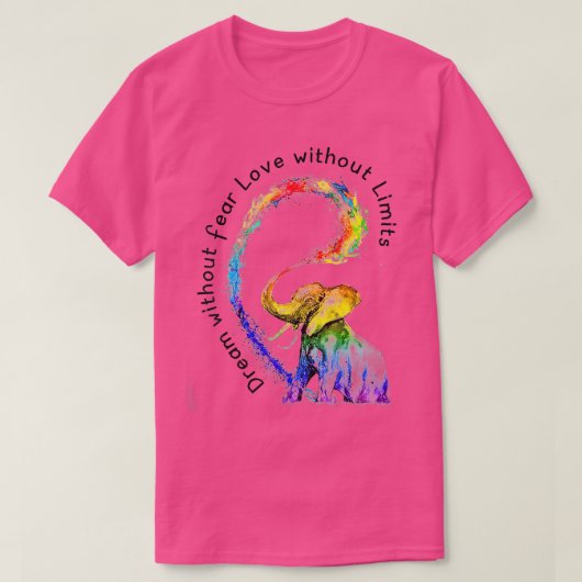 Dream zonder angst Liefde zonder grenzen LG T-shirt (Design voorkant)