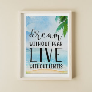 Dream zonder angst poster