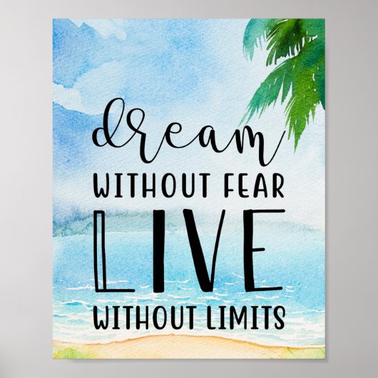 Dream zonder angst poster (Voorkant)