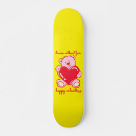 DREAM ZONDER VRIJE HAPPY VALENTIJN gift Persoonlijk Skateboard