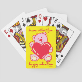 DREAM ZONDER VRIJE HAPPY VALENTIJN gift Pokerkaarten