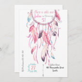 Dreamcatcher Birthday Invitation Kaart (Voorkant / Achterkant)