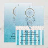 Dreamcatcher Blue Boy's Baby Shower Uitnodigingen (Voorkant / Achterkant)