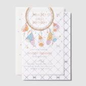 Dreamcatcher Boho Baby eerste verjaardag Vellum Uitnodigingen (Offset (Uitnodiging))
