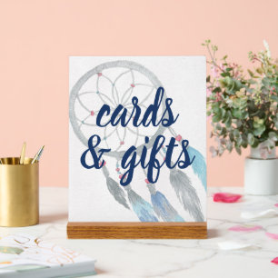  Dreamcatcher Boho Baby shower Sign Acryl Bord