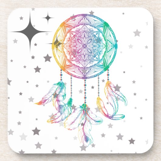 Dreamcatcher Cork terug Onderzetters - Set van 6 (Voorkant)