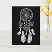 Dreamcatcher - (de Zwarte) Kaart van de Groet/van (Gele Bloem)