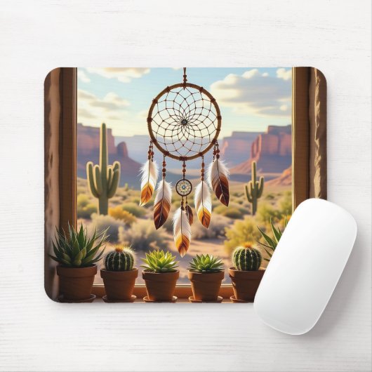 Dreamcatcher, Desert Canyons, Cacti   Muismat (Met muis)