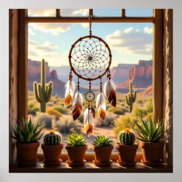 Dreamcatcher, Desert Canyons, Cacti   Poster