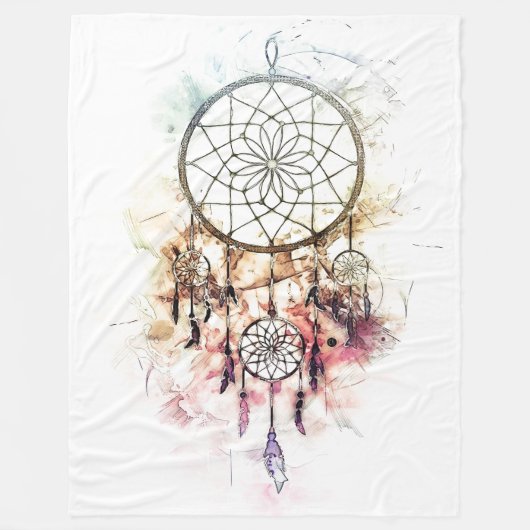 Dreamcatcher Fleece Deken (Voorkant)