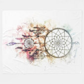 Dreamcatcher Fleece Deken (Voorkant (Horizontaal))