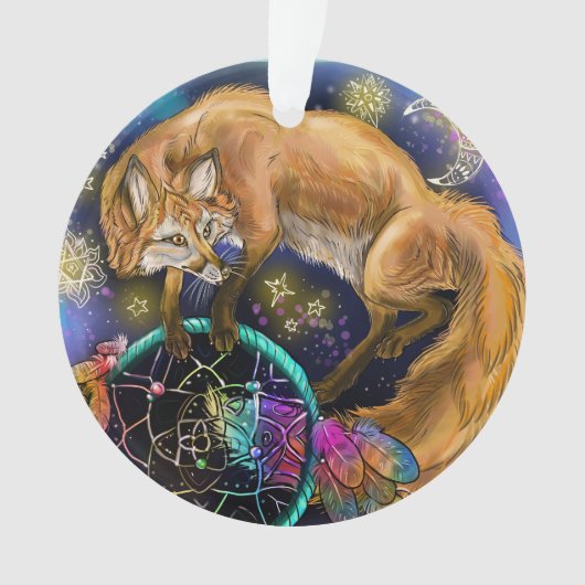 DreamCatcher Fox Ornament (voorkant)