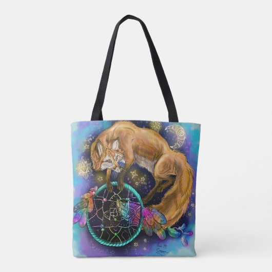 DreamCatcher Fox Tote Bag (Achterkant)