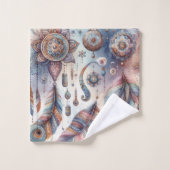 Dreamcatcher in een Boheems thema Bad Handdoek (Wasdoekje)