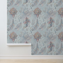 Dreamcatcher in een Boheems thema Behang