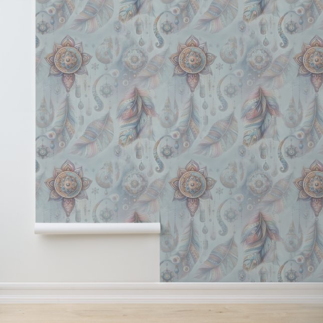 Dreamcatcher in een Boheems thema Behang (Applicatie)