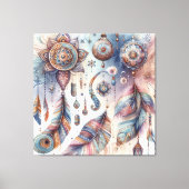 Dreamcatcher in een Boheems thema Canvas Afdruk (Voorkant)