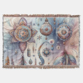 Dreamcatcher in een Boheems thema Deken (Voorkant)