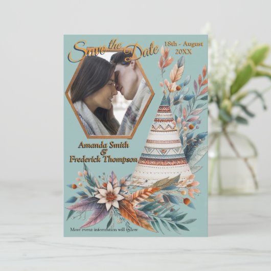 Dreamcatcher in een Boheems thema Kaart (Staand voorkant)