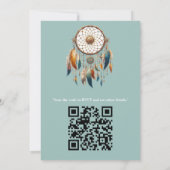 Dreamcatcher in een Boheems thema Kaart (Achterkant)