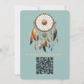 Dreamcatcher in een Boheems thema Kaart (Achterkant)