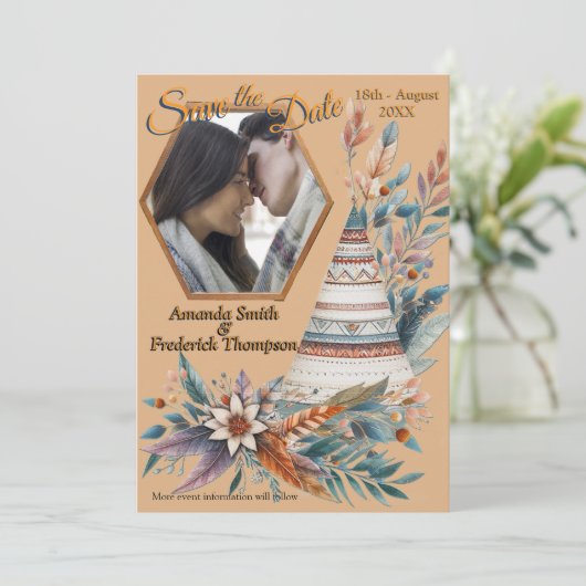 Dreamcatcher in een Boheems thema Kaart (Staand voorkant)