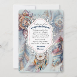 Dreamcatcher in een Boheems thema Kaart