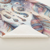 Dreamcatcher in een Boheems thema Sherpa Deken (3/4)