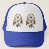 Dreamcatcher in een Boheems thema Trucker Pet (Voorkant)