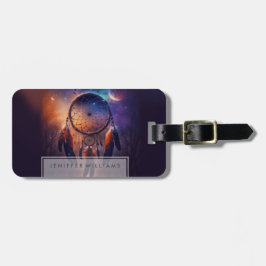 Dreamcatcher in het bos bagagelabel