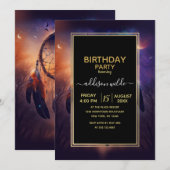 Dreamcatcher in het bos kaart (Voorkant / Achterkant)