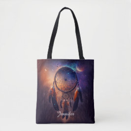 Dreamcatcher in het bos tote bag