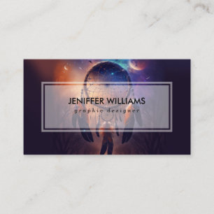 Dreamcatcher in het bos visitekaartje