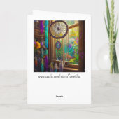  Dreamcatcher in venster | Je vriend missen Feestdagen Kaart (Achterkant)