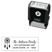 Dreamcatcher kalligrafie adres handgeschreven  zelfinktende stempel (In situ)