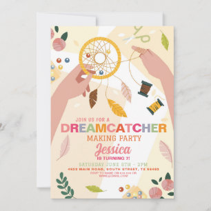Dreamcatcher Making Crafts Verjaardag Kralen Kaart