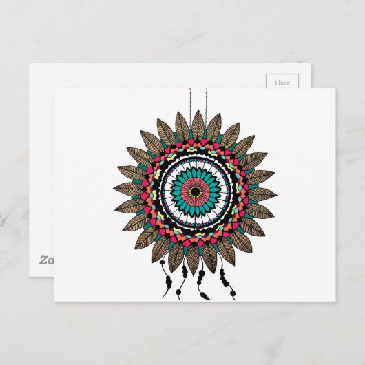 Dreamcatcher Mandala Briefkaart (Voorkant / Achterkant)