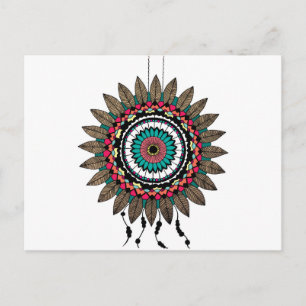 Dreamcatcher Mandala Briefkaart