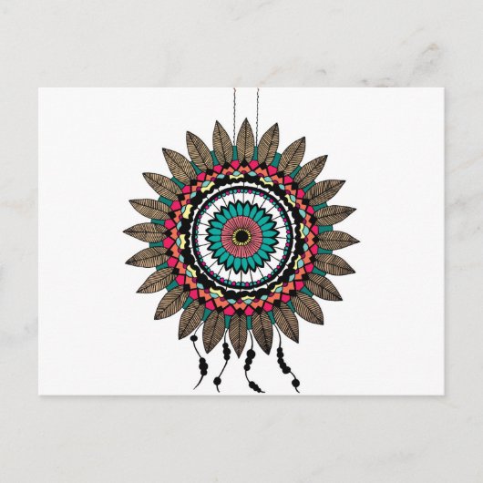 Dreamcatcher Mandala Briefkaart (Voorkant)