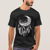 Dreamcatcher Moon Boho Artwork  2 T-shirt (Voorkant)