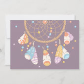 Dreamcatcher Nieuwe Baby Pasgeboren Geboorte Aanko Aankondiging (Achterkant)