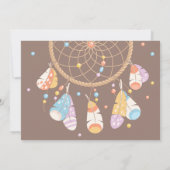 Dreamcatcher Nieuwe Baby Pasgeboren Geboorte Aanko Aankondiging (Achterkant)