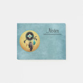 Dreamcatcher op een blauwe achtergrond post-it® notes (Voorkant)