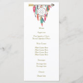 Dreamcatcher Pijl Bruiloft Menu (Voorkant)