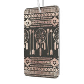 Dreamcatcher Roos Gold Tribal Aztec op zwart Luchtverfrisser (Links)