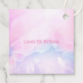 Dreamcatcher roze paarse blauwgroen kinderen verja bedankjes labels (Achterkant)