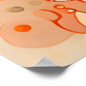 DreamCatcher schilderij versierde blauwe veren kra Poster (Hoek)